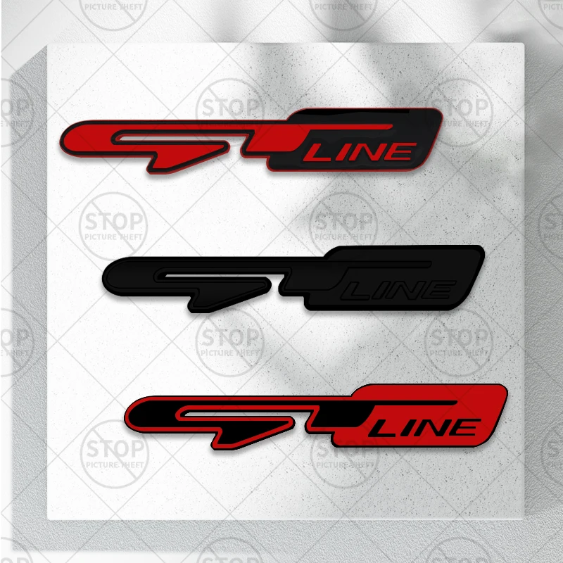 GT Line Logo Car Interior Steering Wheel Sticker Center Console Decoration Badge For ProCeed Stinger Stonic Sportage K7 K8 K5 K3 - view 3