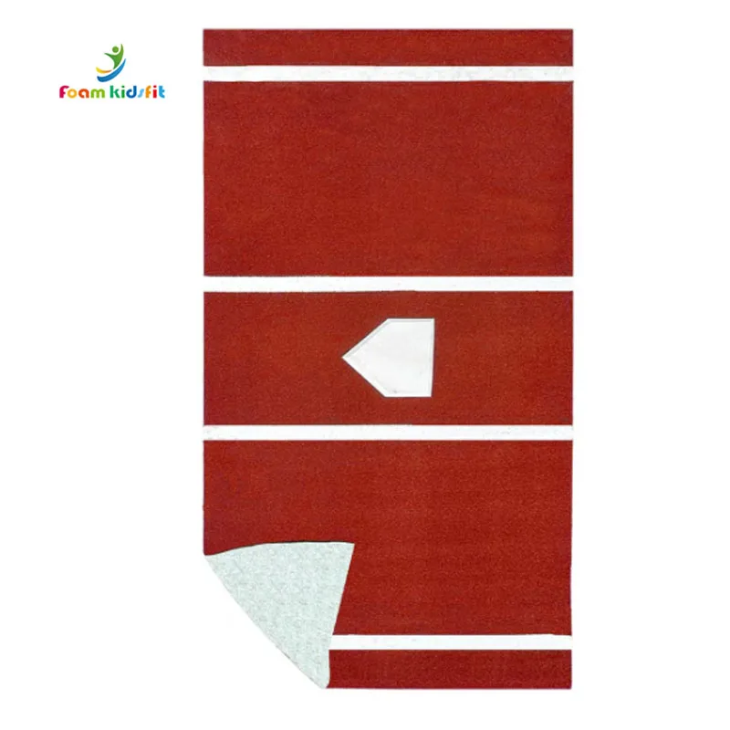 Factory Supply Customized Baseball Equipment Baseball Training Batting Mats/ 12' X 6' Clay Batting Mat Pro (lined)