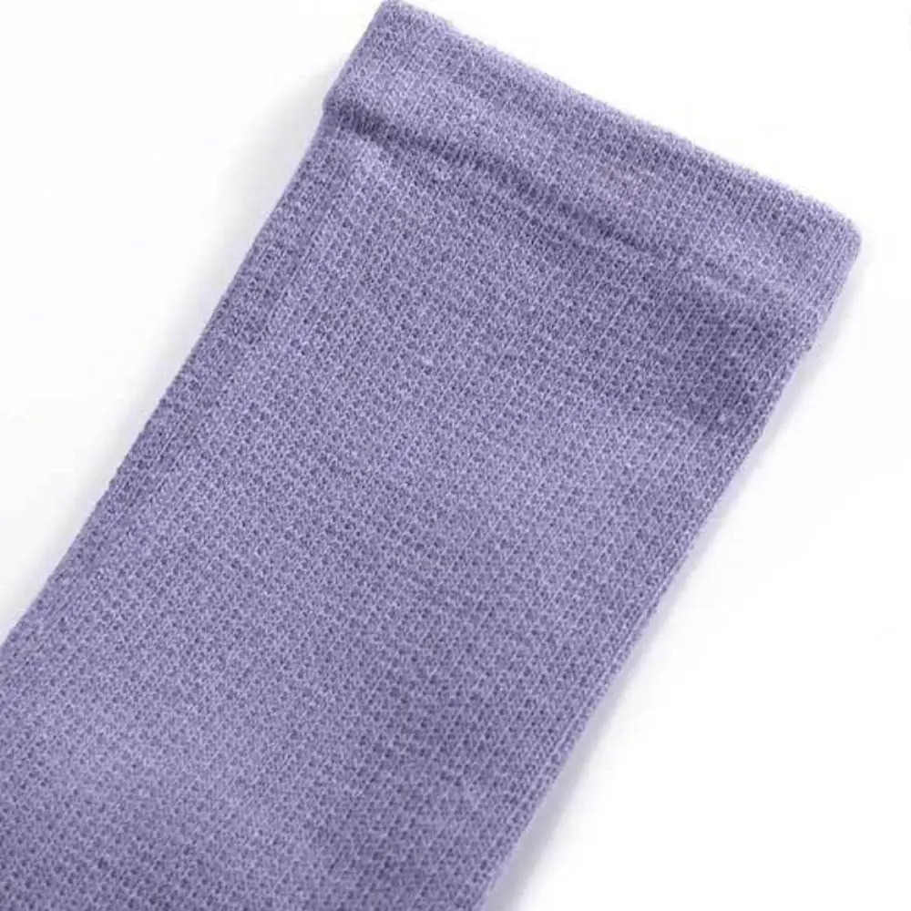 Five Fingers Women Yoga Socks Silicone Anti-slip Mid-tube Sport Pilates Socks Solid Color Free Size Cotton Socks Fitness