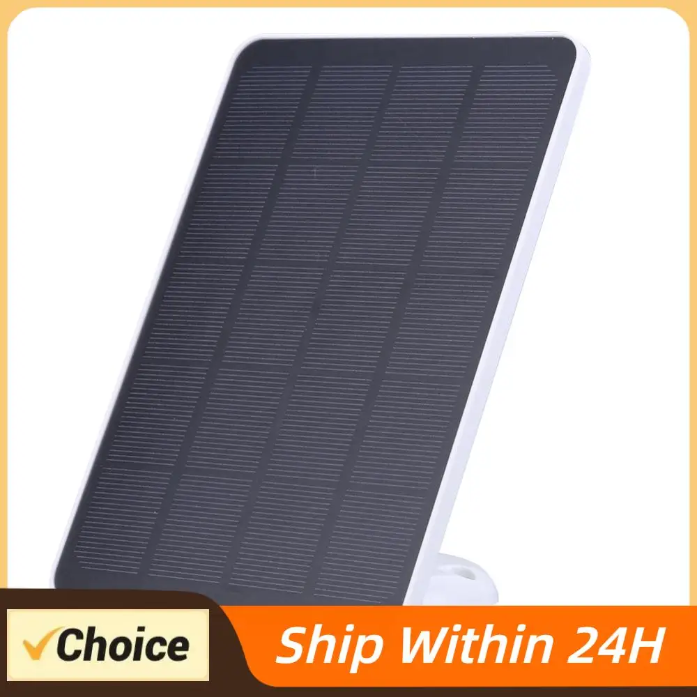 Panel Solar de 20W con Puerto DC3.5x1.35, Cargador de Panel Solar IP65 Resistente al Agua con Rotación de 360° para Cámara Ring Spotlight/Cámara Ring Stick Up