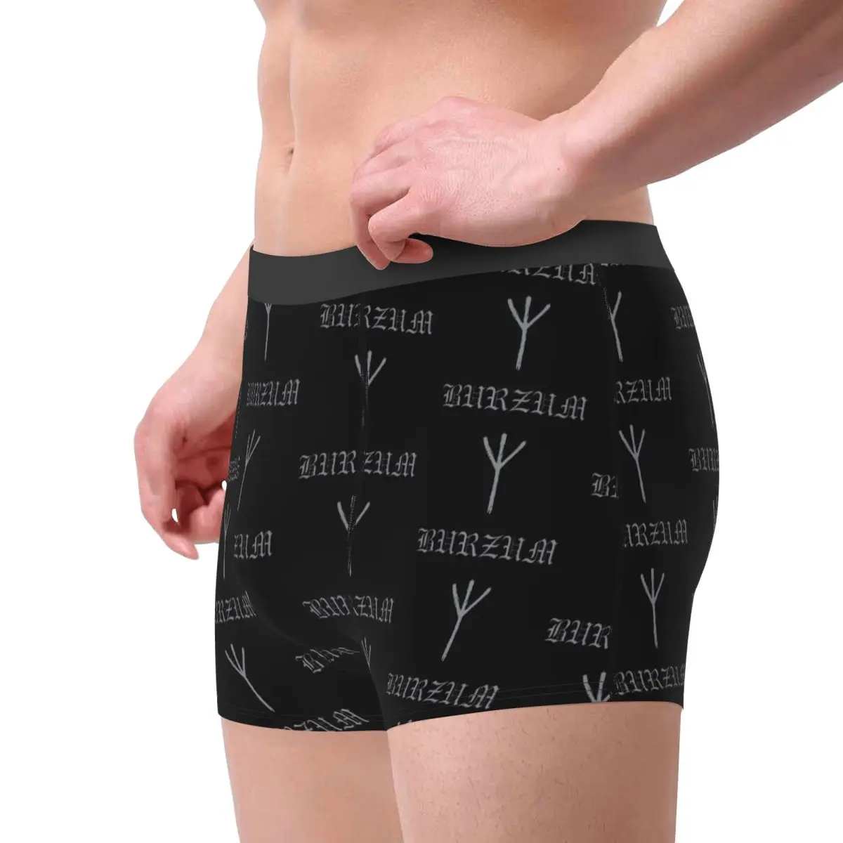 Men's Burzum The Three Arrow Underwear Humor Boxer Shorts Panties Homme Polyester Underpants S-XXL