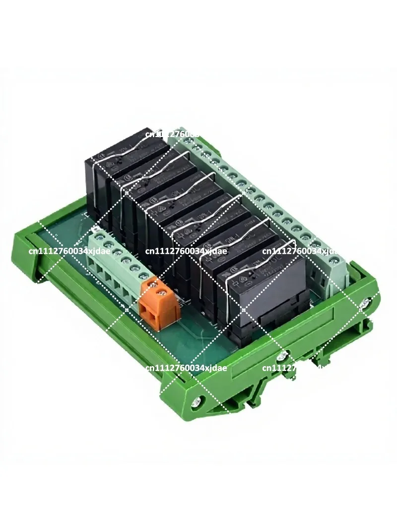 2/4/6/8/10/12/16 Channel Relay Module PLC Board, Pluggable Din Rail Mount, NPN/PNP Compatible 1NO+1NC 5V 12V 24V