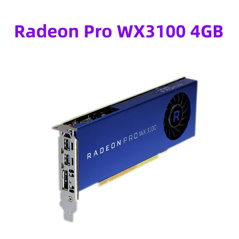 Original Radeon Pro WX3100 4GB Graphics Professional Graphics Card 4K 5K 8K