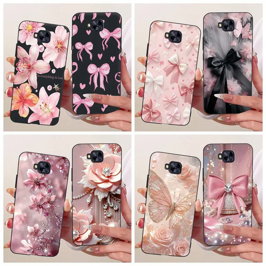 Funda para Asus ZenFone 4 Selfie ZD553KL, funda X00LD, nueva carcasa de TPU suave con diseño de flores para ZenFone 4 Selfie Pro ZD552KL Z01MD