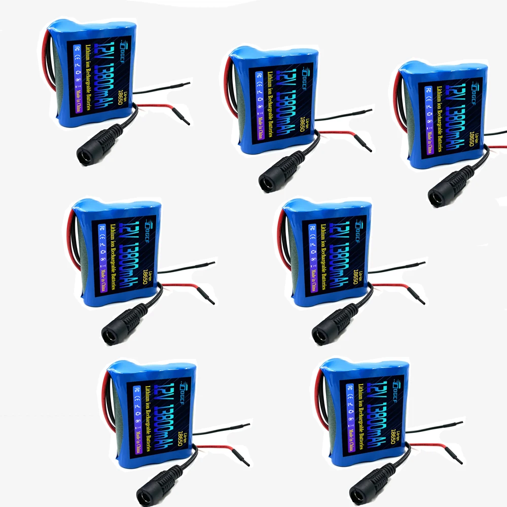 

12V13800mAh18650 Lithium Rechargeable Battery pack 3S1P for Speaker flashlight CCTV Camera GPS Portable search light equipme