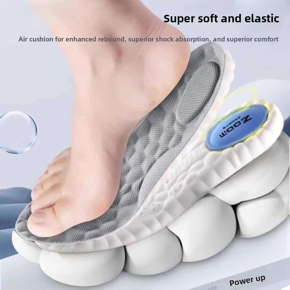 1 Paar Neue 4D Weiche Plantarfasziitis-Einlegesohle mit Gewölbestütze, Atmungsaktive Schuheinlagen, Stoßdämpfende Orthopädische Einlagen zur Fußpflege