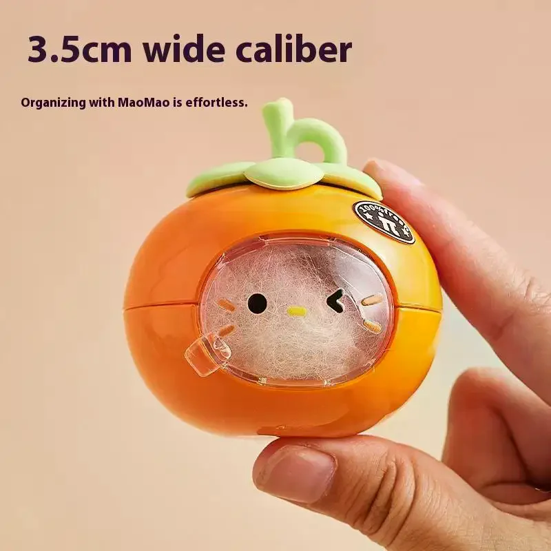 1/4 قطعة لطيف الفاكهة شفافة الحيوانات الأليفة القط الكلب جامع الشعر المفاتيح الإبداعية المحمولة شعر الحيوانات الأليفة التذكاري حقيبة التخزين قلادة #3