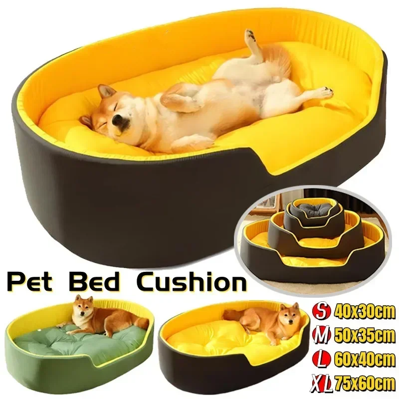 

Pet Dog Bed Warm Cushion Waterproof Baskets Cats House Kennel Mat Blanket Pet Products for Small Medium Large Dogs Sleeping Beds