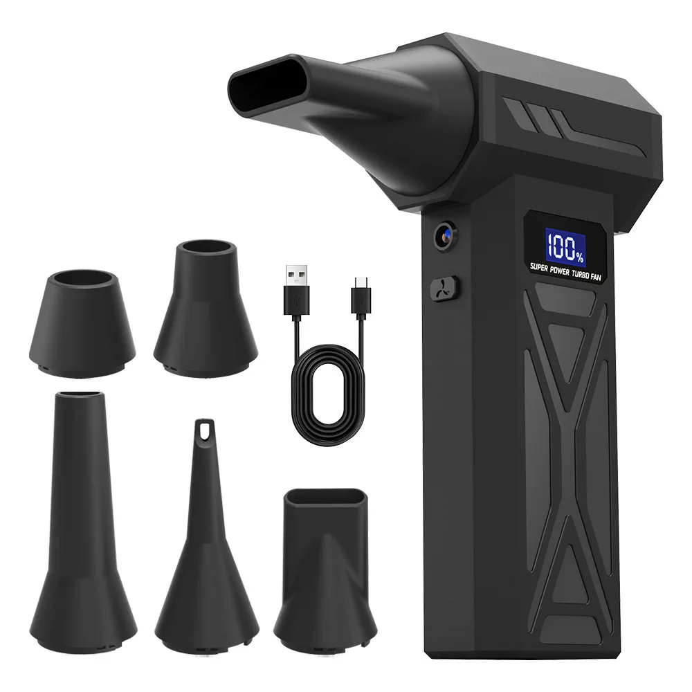 High-velocity Turbine Fan Air Duster - Handheld Portable Vacuum Cleaner