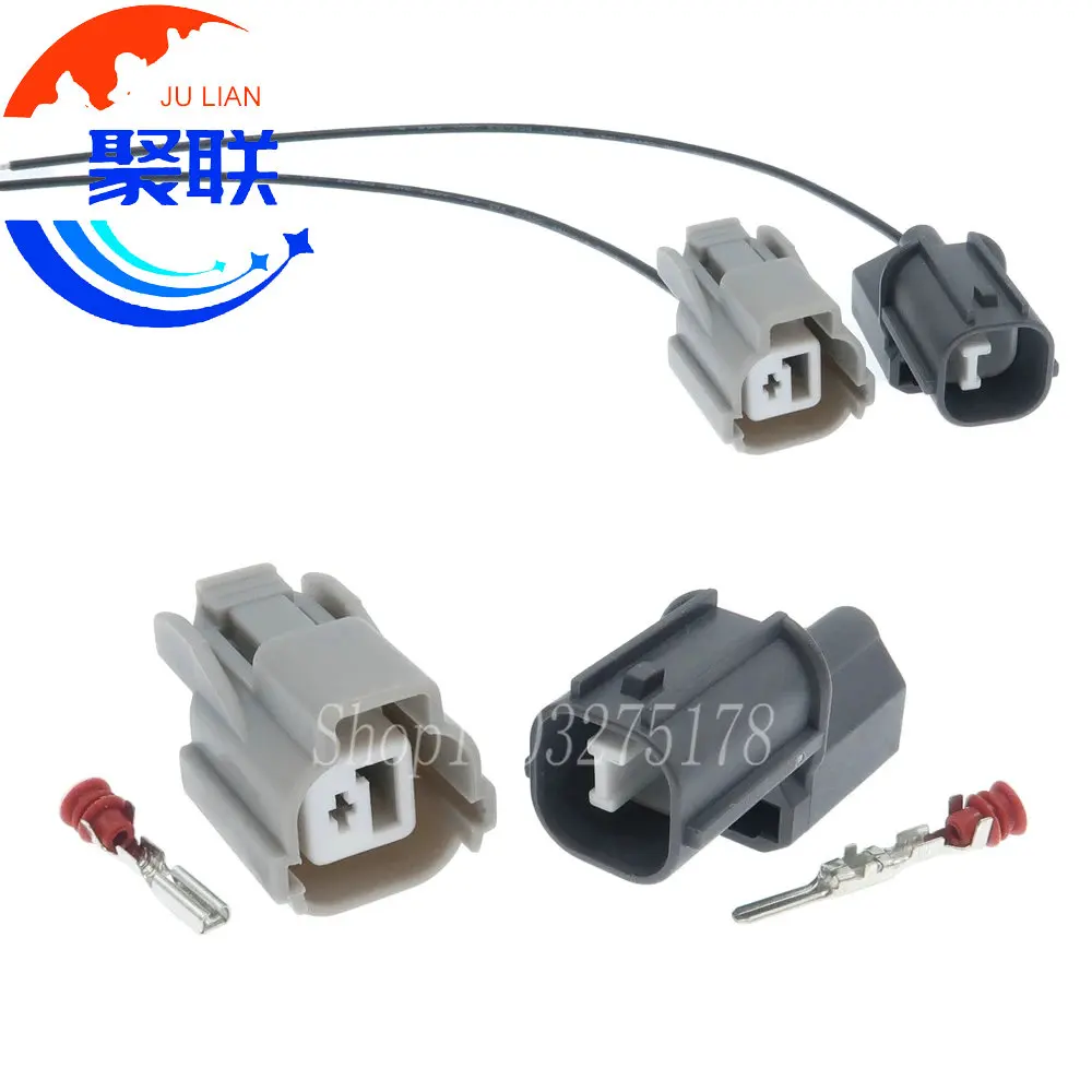1Set 1Pin 6189-0386 6181-0227 Car Horn Speaker Wire Plug Automobile Waterproof Connector for Honda Accord