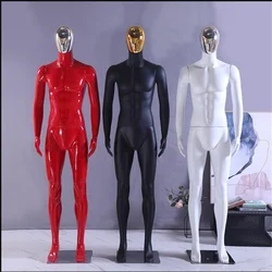 Plastic Full ABS Male Art Cloth Mannequin for Body Model, Display Stand, Wedding Dress Store, Iron Base, Dummy Platform, D144