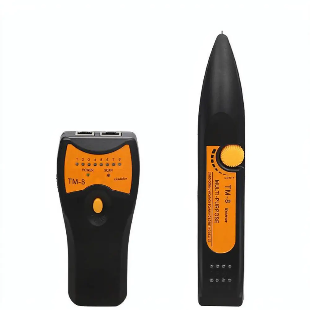 TM 8 Ethernet Wire Tester Network Cable Tracker Diagnostic Tool Telephone Line Scanner Continuity Fault Detector Setup