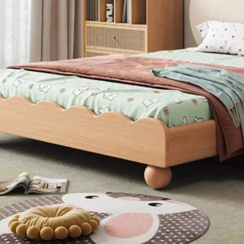 سرير أطفال عادي أوروبي آمن قابل للتوسيع بسيط فردي للأميرة سرير أطفال بنات تصميم حديث Lettino Per Bambini أثاث منزلي #5