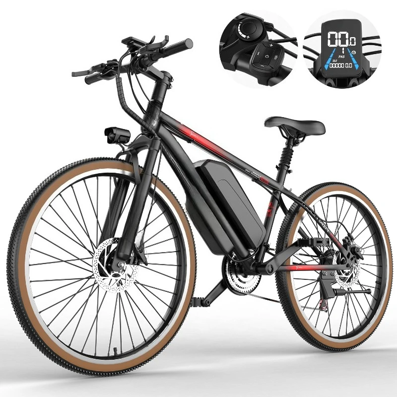 Lithium battery helps mountain off-road snowmobile adult variable speed bicycle 26-inch electric