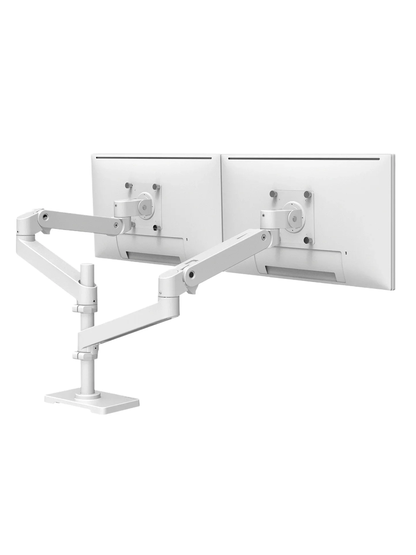 Overlay Dual Screen Dual Arm Monitor Stand Desktop Computer Lifting Robotic Arm