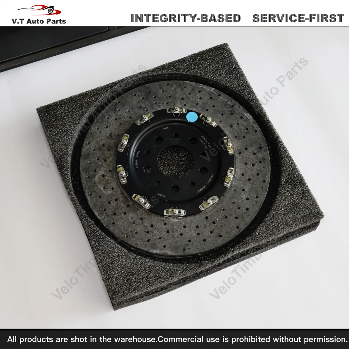 Genuine Quality Original Parts CCM Version 222340 Rear Brake Disc Durable for Ferrari 360 430 Enhances Braking Response