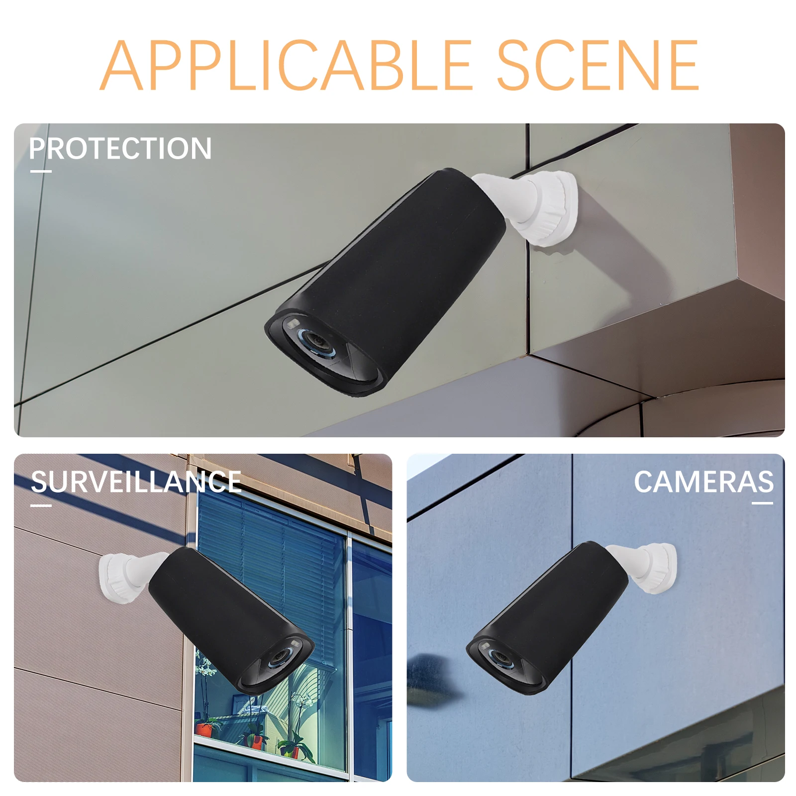 

Camera Silicone Case Waterproof Dustproof Protective Cover For Indoor Security Camera Anti-Fall Shell Shelter Housing