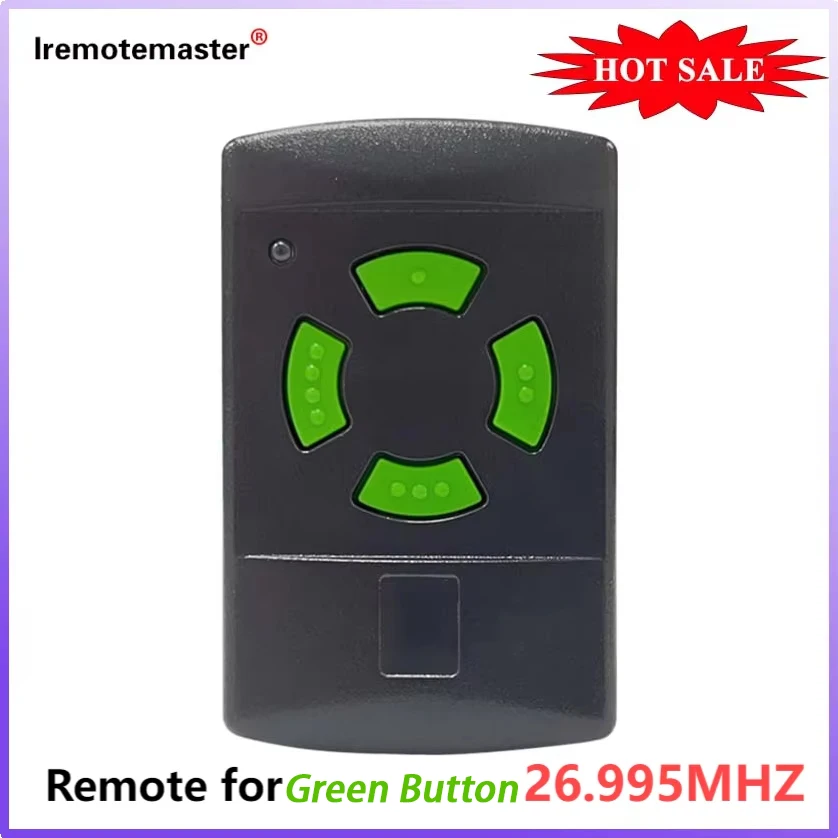 

New Green Button HSM4 HS4 HSE4 HSM2 HSE2 HS1 HS2 HSZ1 HSZ2 26.995MHz Garage Door Remote Control Gate Opener Hand Transmitter