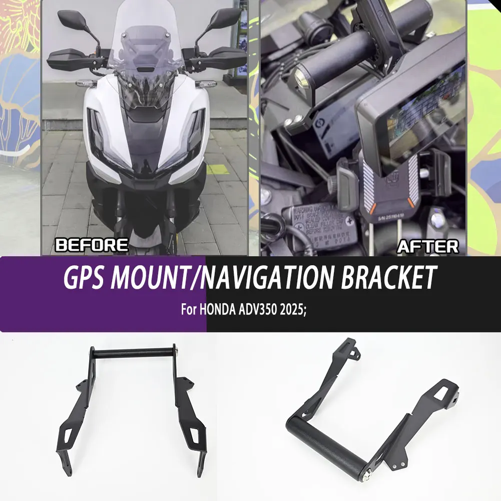 Motorcycle Part Smart Phone Holder GPS Mount High Quality Navigation Bracket For Honda ADV350 2021 2022 2023 2024 2025 Motorbike