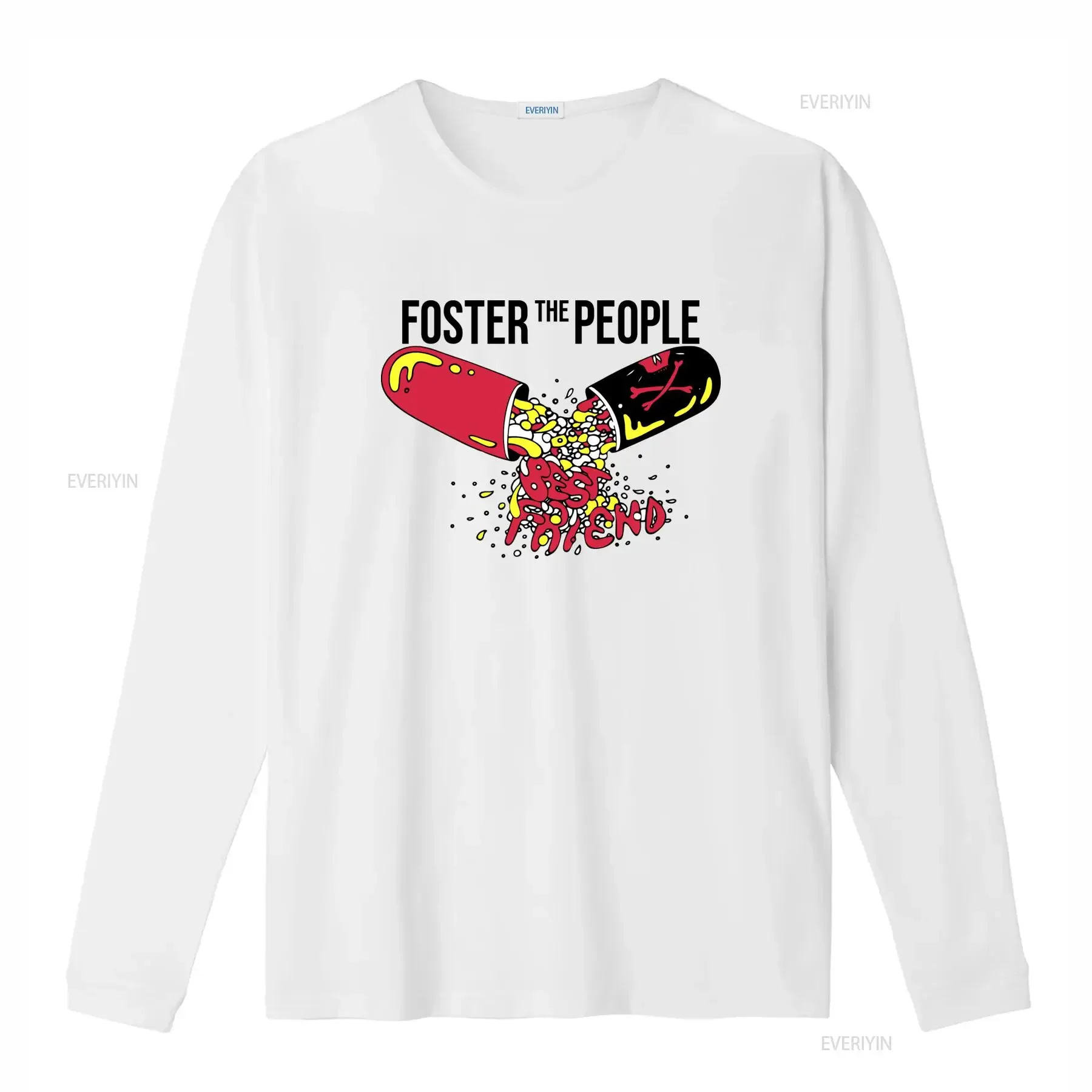 Foster The People 2014 Best Friend Tour T Shirt Available in Full Sizes from S to 5XL vintage Washed Versatile Slightly Casual