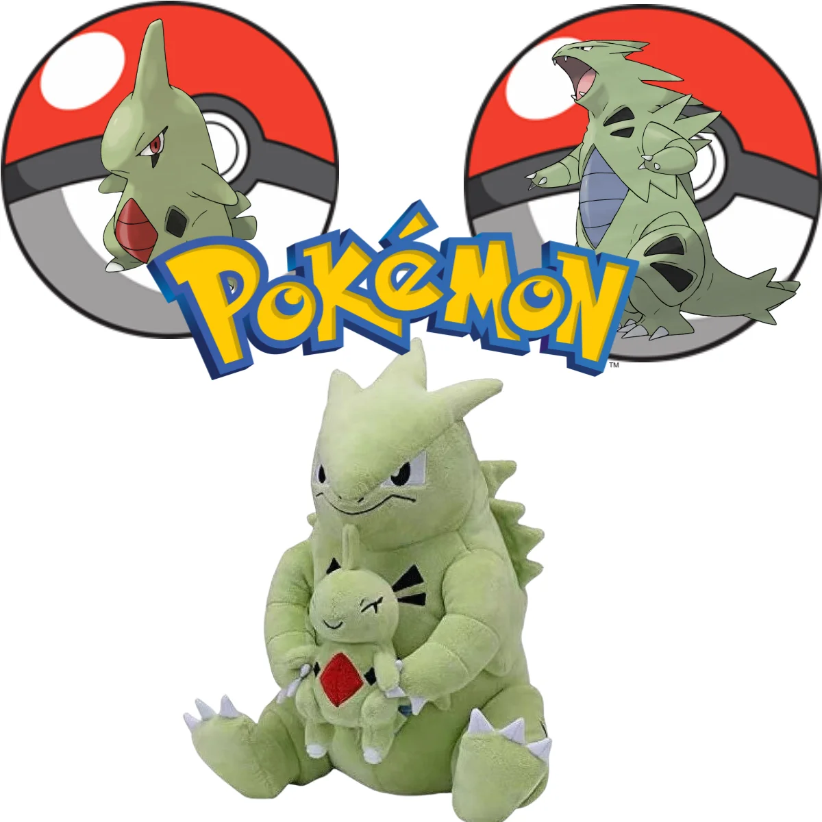 

Плюшевая кукла Покемон Пикачу Dragonite Holding Dratini Tyranitar Ларвитарная игрушка-унитар Garchomp Bagon Саламация Шелгон Подарок