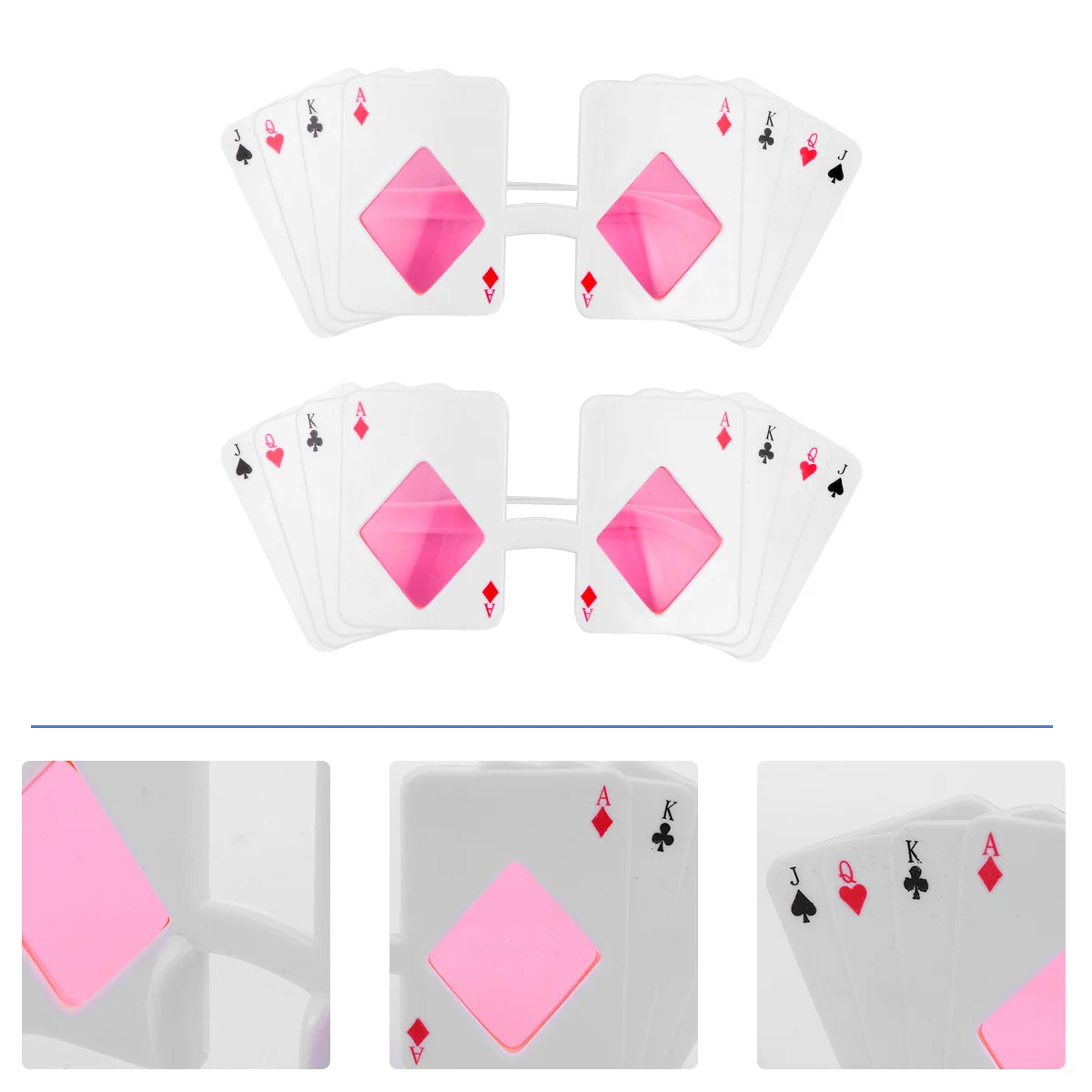 

1Set Playing Cards Glasses Party Supplies Funny Comfortable Photo Props Decorative Christmas Party Fashionable Cool