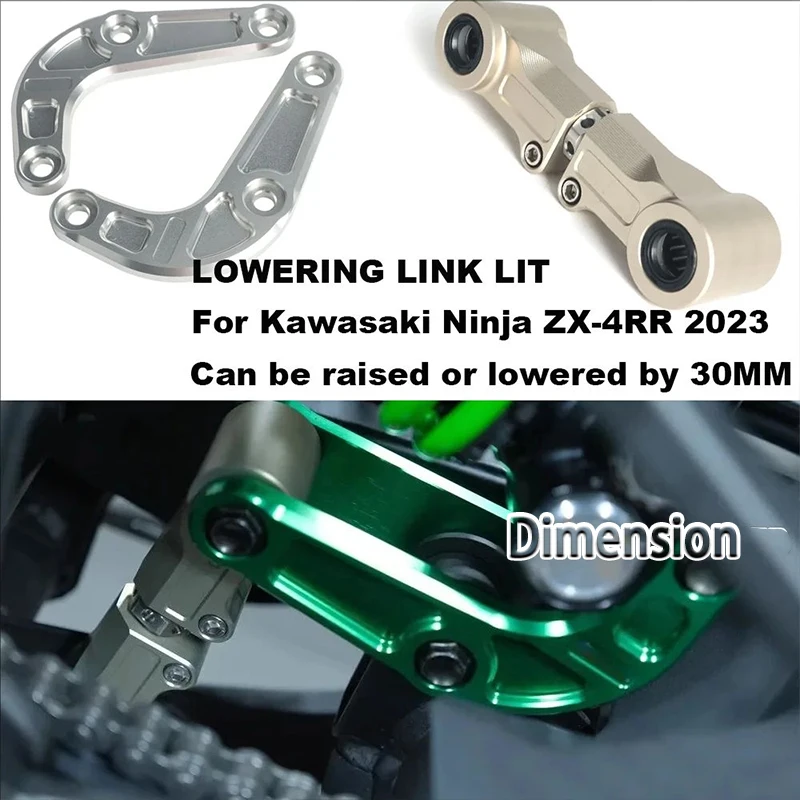 

for Kawasaki Ninja ZX-4RR ZX4RR ZX -4RR 2023- ﻿ Motorcycle Accessories Linkage Rear Drop Lowering Link Kit