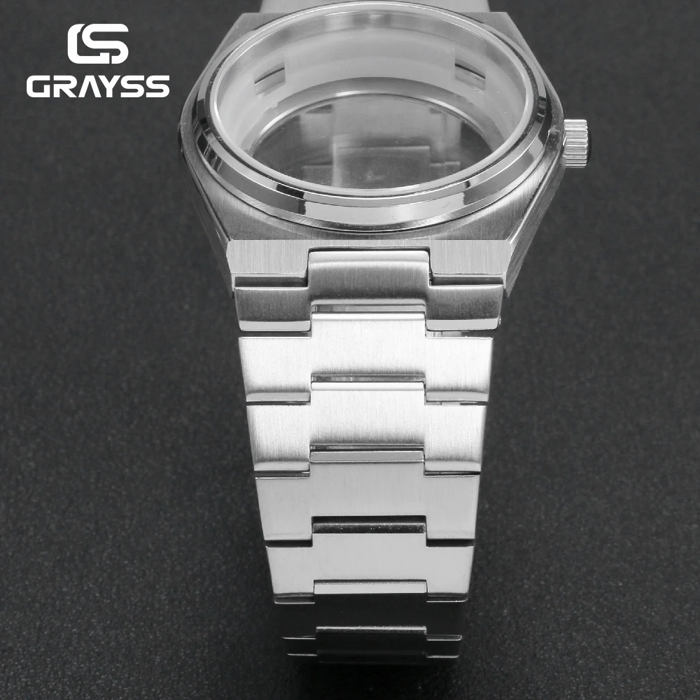 40mm für PRX Super Player Modell Passend für 28,5mm Zifferblatt Herrenuhr NH35 Uhrengehäuse-Modifikation für NH36 NH38 NH70 4r35 Polierte Lünette – Detail 7