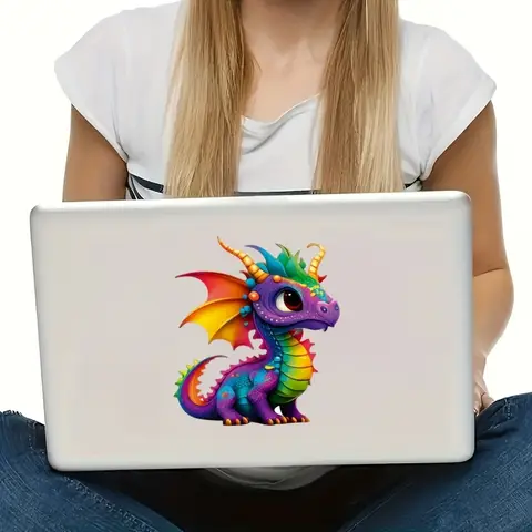 2 पीस प्यारे ड्रैगन विनाइल स्टिकर - लैपटॉप, कार और पानी की बोतलों के लिए (क्रिसमस संस्करण) 8 best sales ड्रैगन स्टिकर - №5