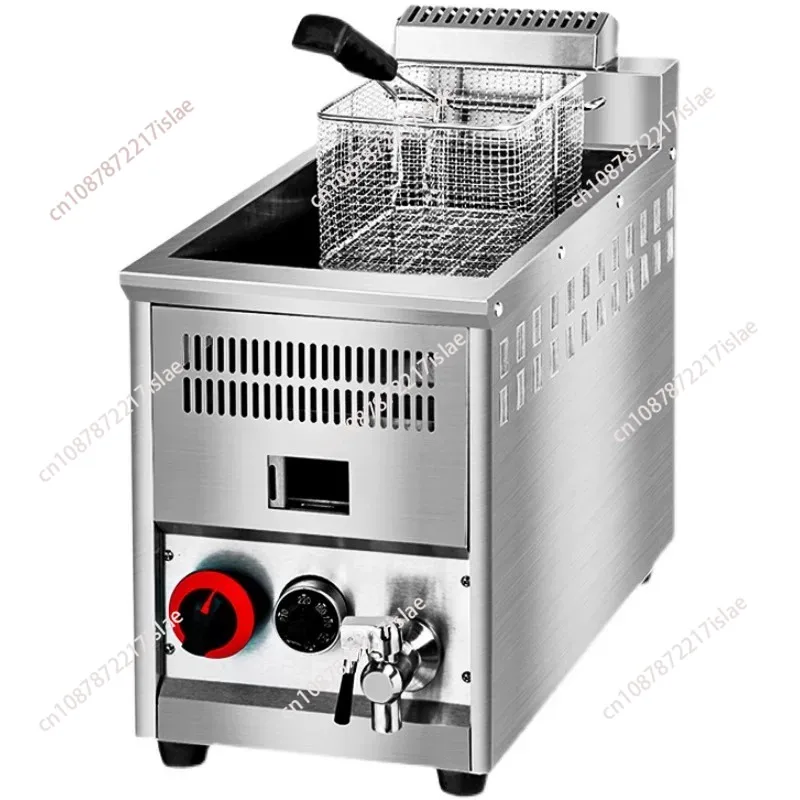

10L Single Cylinder Commercial Deep Fryer Desktop Kitchen Frying Equipment