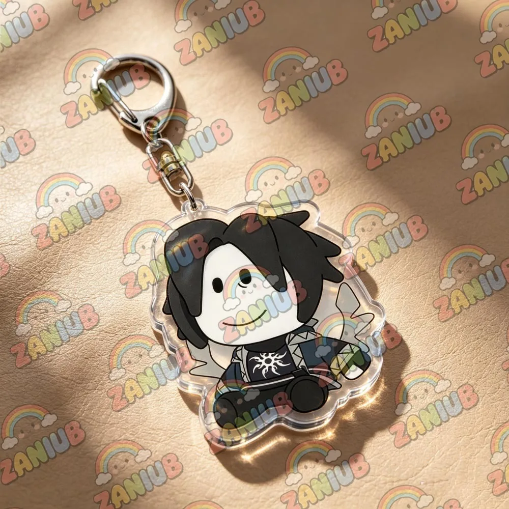 Forsaken Chibi Keychain for Accessories Bag Charm Car Keyring Jewelry Fans Friends Gifts