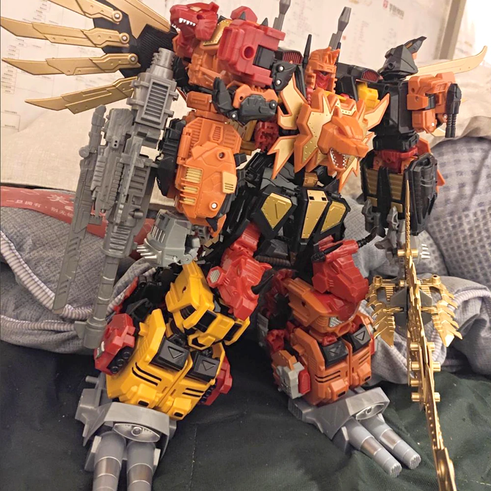 

JINBAO 5IN1 WK8879 Predaking Transformation Toys Predacons Divebomb Headstrong Tantrum Rampage Action Figure Robot Car Model