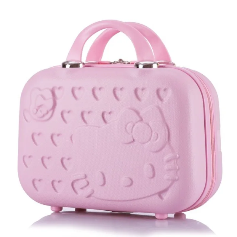 Sanrio Anime Kawaii Hello Kitty Storage Box Luggage Large Capacity Cosmetic Bag Portable Travel Handbag Surprise Gift Wholesale