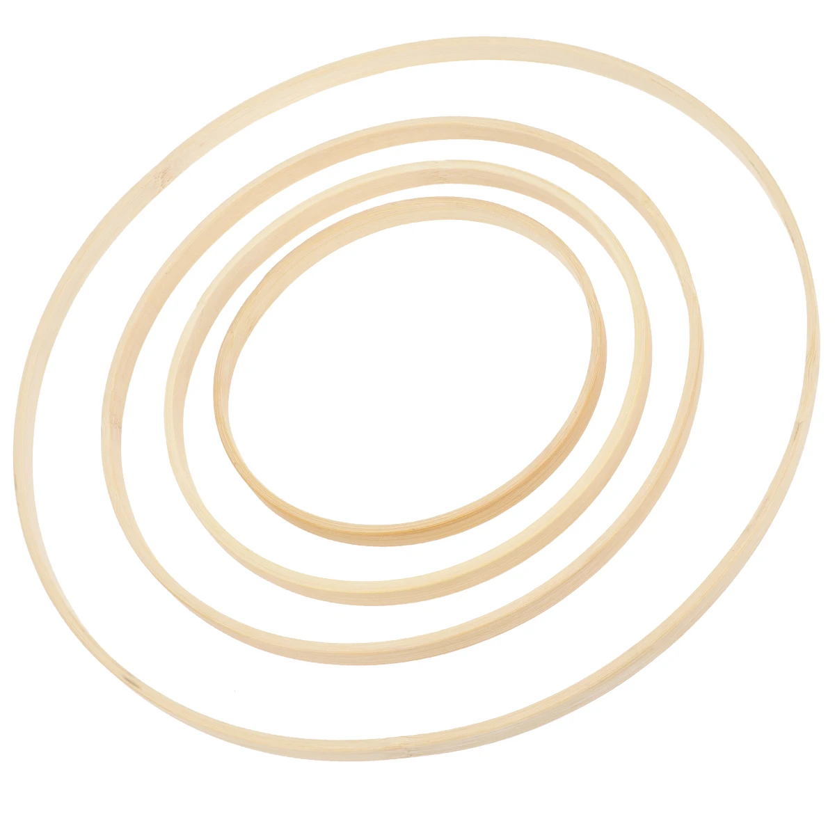 

8 PCS/Set Artificial Bamboo Circle Wreath Miss Decor Girl Wed Ring for Craft Making