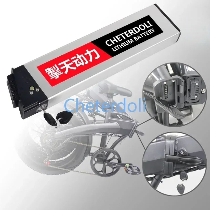 Bateria sobressalente 36V 10,4Ah/12,5Ah/17,5Ah para bicicletas elétricas dobráveis ADO A20/Fiido M1/MATE - Bateria de reposição DCH006