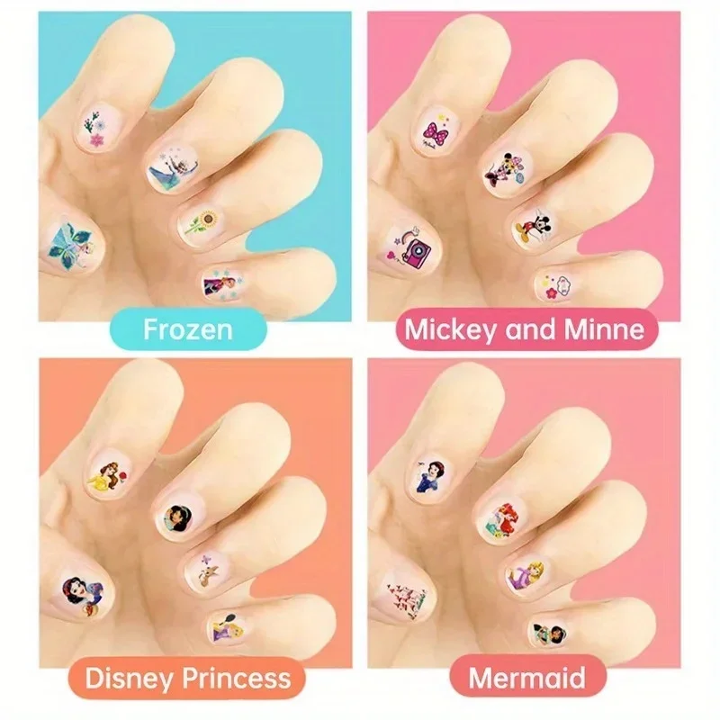 Cartoon Frozen Princess Snow White Decorative Makeup Nail Stickers 250 Mermaid Needle Stickers Toy DIY Festival Gift