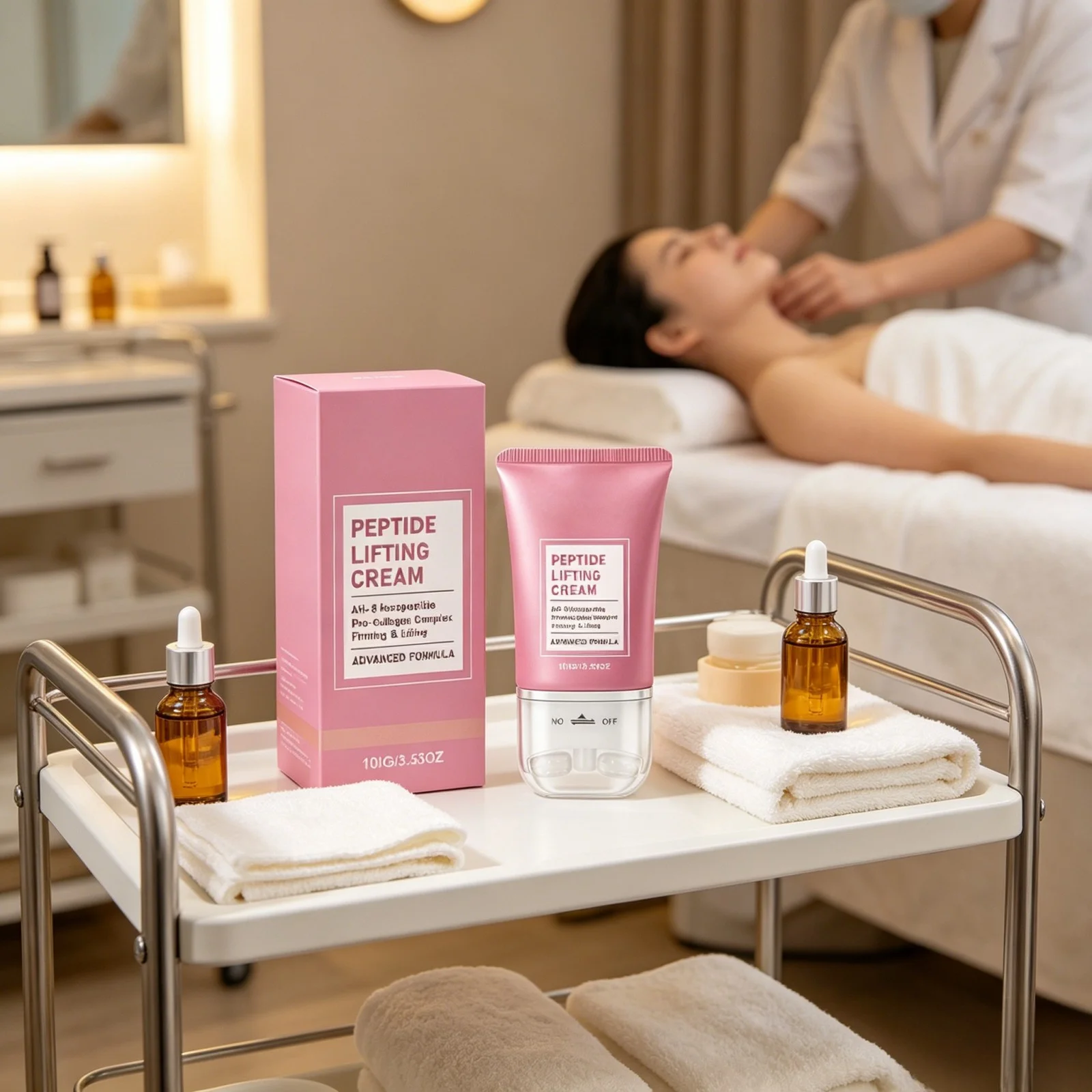 Peptide Neck Cream - Krim Pengencang Leher AH-8 Peptide dengan