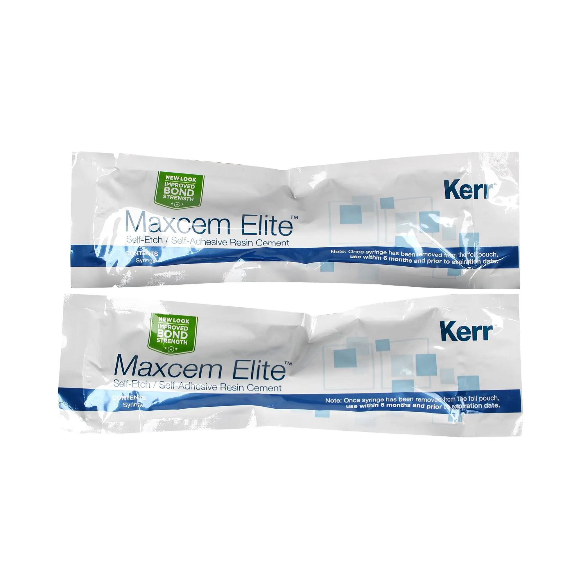 

Kerr Maxcem Elite Self-Etching Self-Adhesive Double Curing Resin Cement 5g X 2Pcs/Box Dental Adhesive Cement 33872/33873