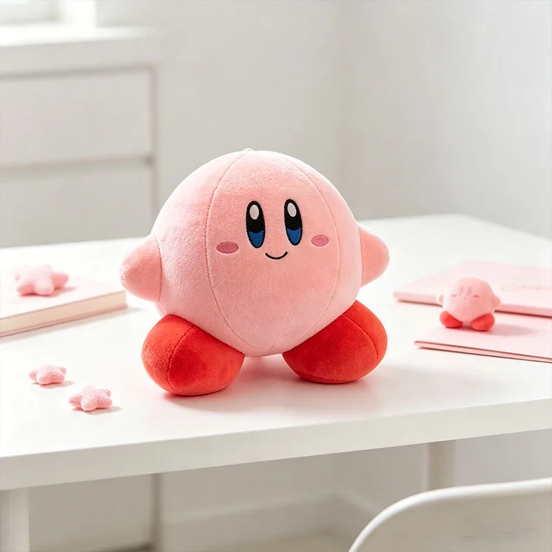 30cm Round Pink Puff, Cute Kirby Plush Toy, Soft Pink Kirby Stuffed Doll, Cartoon Anime Pillow, Birthday Gift for Girls