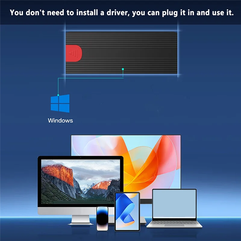 M.2 SSD-Gehäuse 10 Gbit/s, PCIe-SSD-Gehäuse für M.2, werkzeugloser Adapter, Festplattenkonverter für PC und Laptop