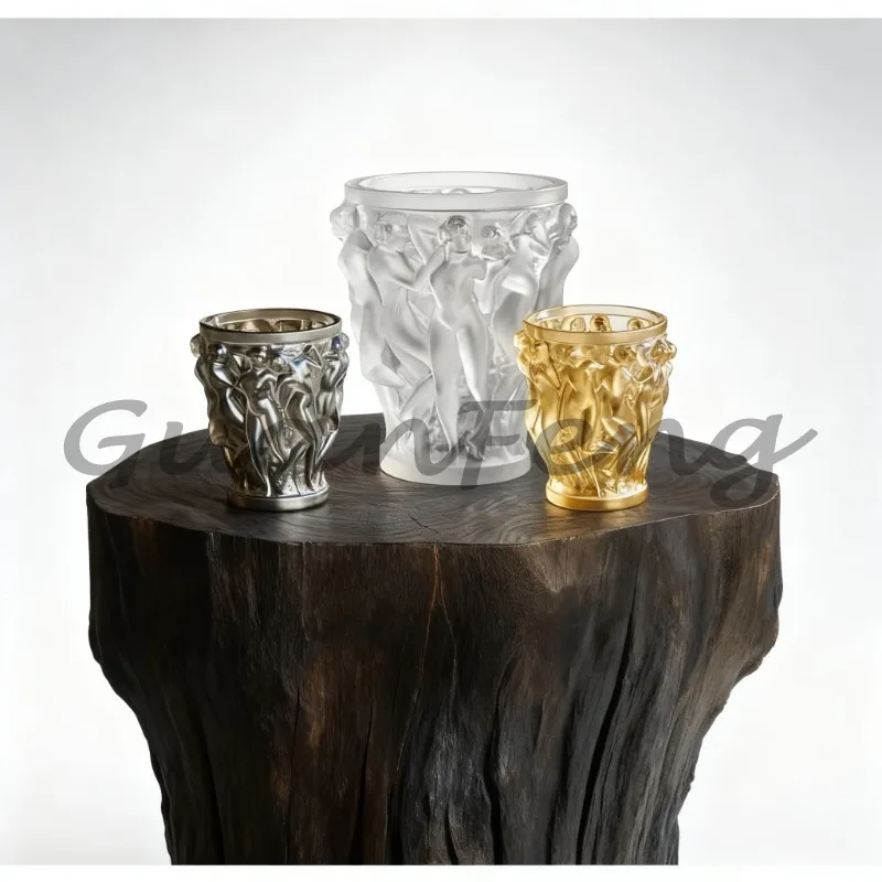 Home Decoration Sculpture Vase, Glaze, Female Statue Decoration, Model Room, Living Room Desktop Decoration Art