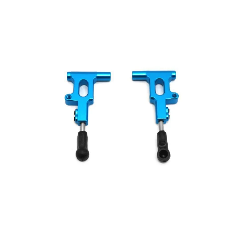 2 Pack Front Upper Suspension Swing Arm Sky Blue Metal For 1/10 Tamiya TRF416 RC Car Upgrade Parts