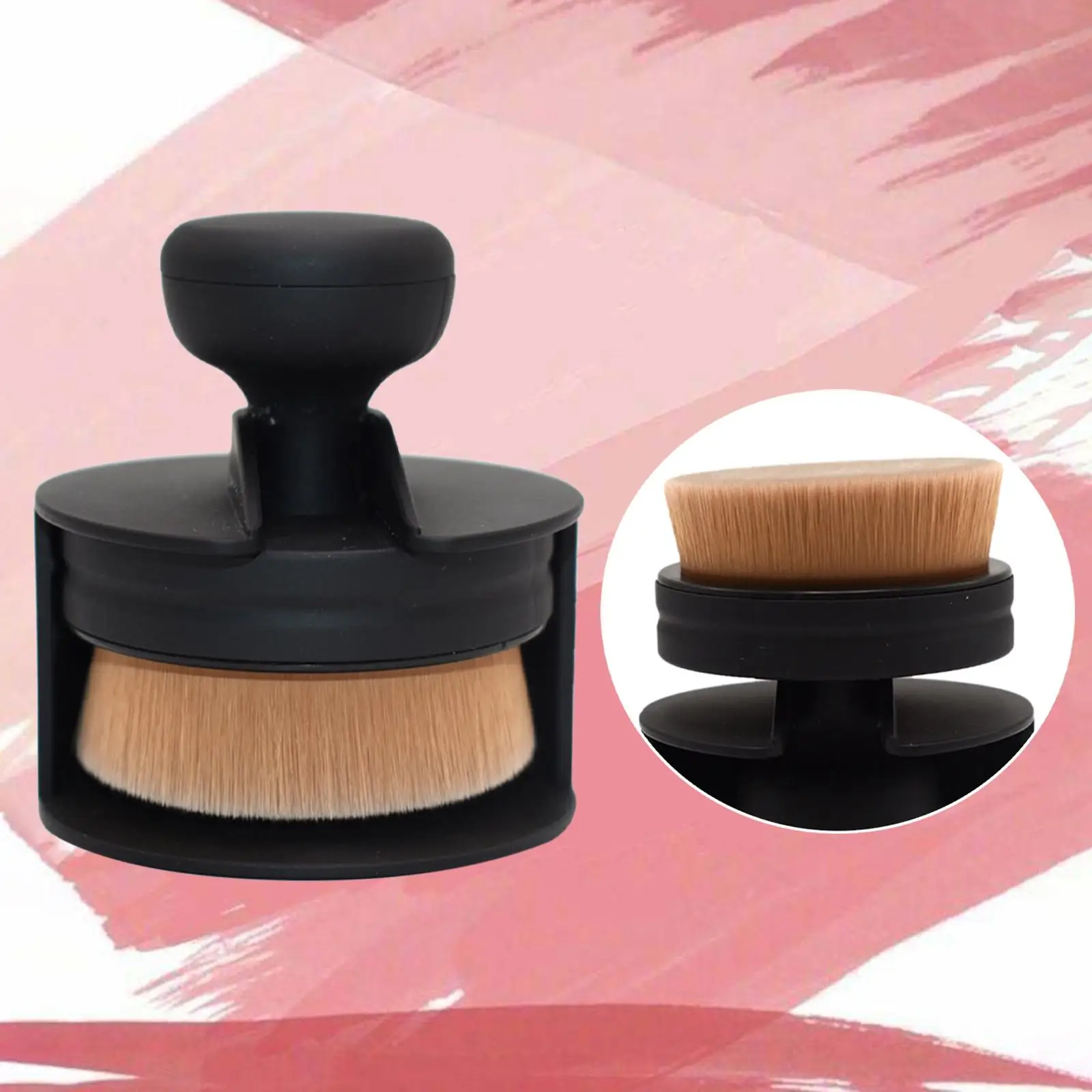 Foundation Brush Mini Seal Shape Makeup Accessories Face Blush Brush for Cream Blending Liquid Travel Flawless Powder Cosmetics