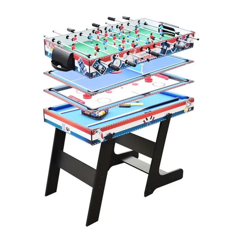 interactive sport games foosball football futbolin fussball table tennis shuffleboard 4 in 1 multi soccer pool game table