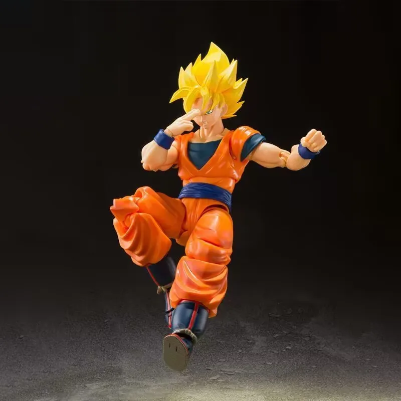 In Stock Re-Release Bandai S.H. Figuarts Dragon Ball Z Super Saiyan Full Power Goku Action Figure Collectible Toys Gifts