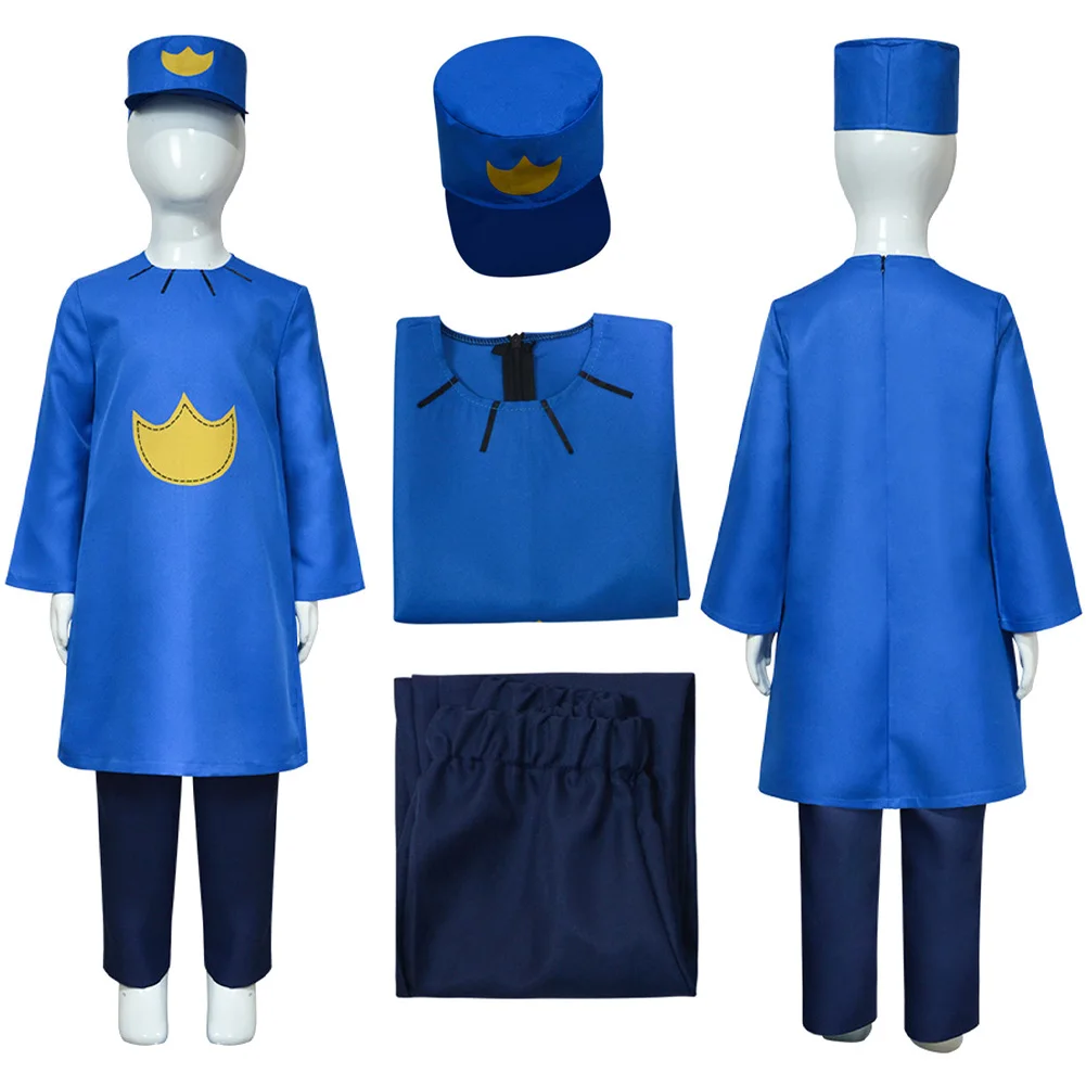 

DogMan Cosplay Costume Detective DOGMAN Short Sleeve T-shirt Hat Girls Clothes For Boys Tee Costumes Kawaii Hallowmas Outfits