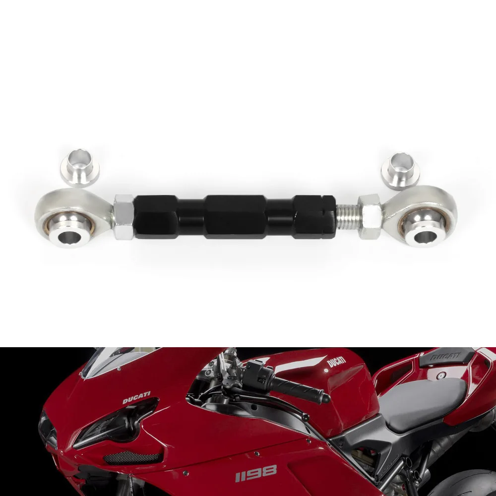 NEW For Ducati 1098 S R 848 EVO Rear Shock Lowering Tie Rod Kit Connecting Rods Body Dog Bones