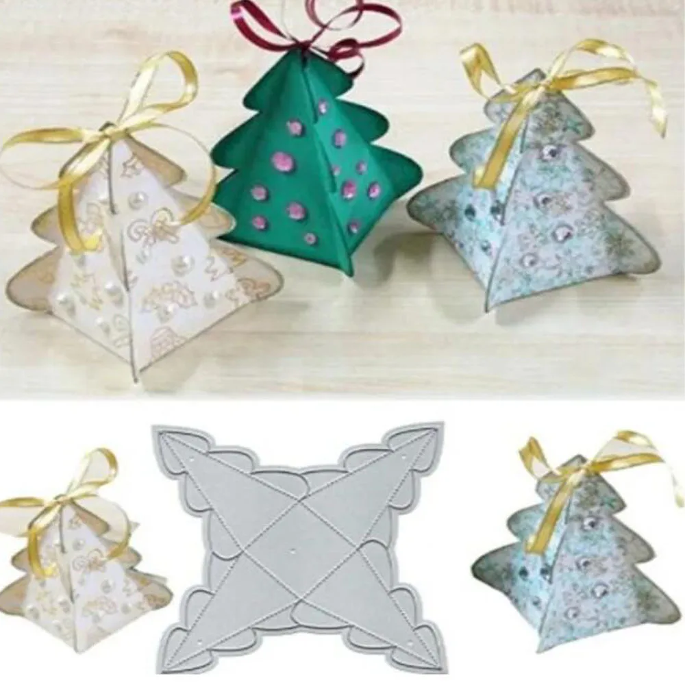 Christmas Candy Box Metal Cut Dies Stencils for Scrapbooking Photo Album Decorative Embossing DIY Paper Cards