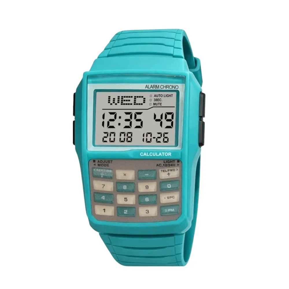 Luxury Multifunctional Computer Watch LED Display Shock Resistant Electronic Watch Stopwatch Waterproof Digital Watch Men