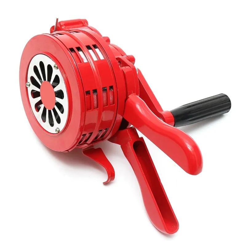 Hand Crank Siren Horn 110dB Manual Operated Metal Alarm Air Raid Emergency Safety EIG88